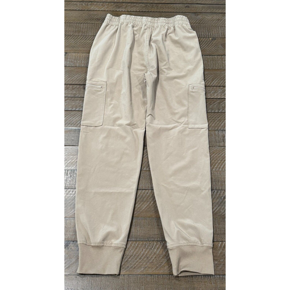 Abercrombie Kids Tan Jogger Boys Tie Front - Size 11/12 - See Damage - Picture 1 of 7